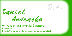 daniel andrasko business card