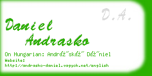 daniel andrasko business card